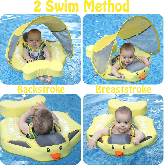 Mambobaby  Float Yellow Ducking With Canopy