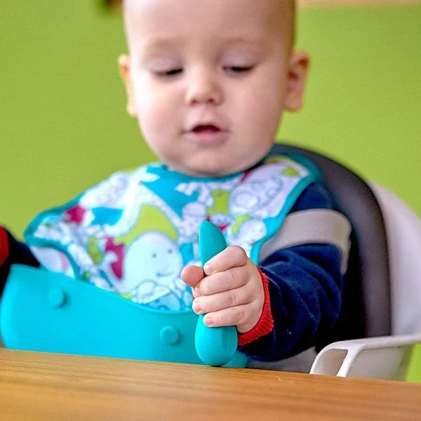 Marcus & Marcus Silicone Palm Grasp Spoon & Fork Set