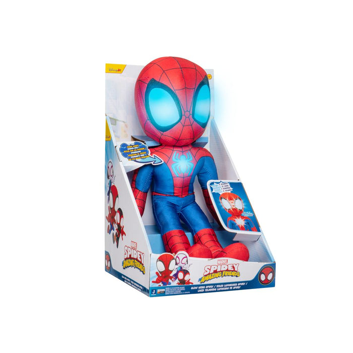 Marvel Spidey and Friends Feat Plush Glow Web Flash Spidey Plush