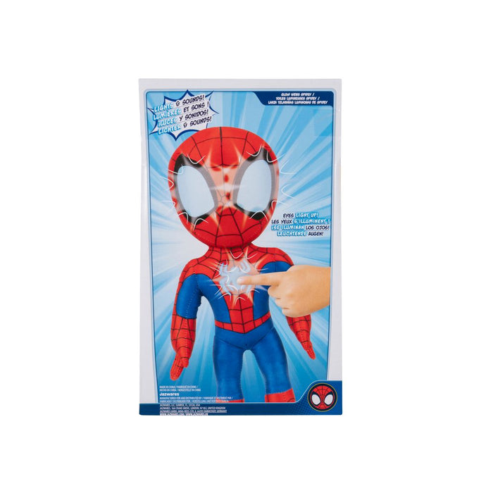 Marvel Spidey and Friends Feat Plush Glow Web Flash Spidey Plush