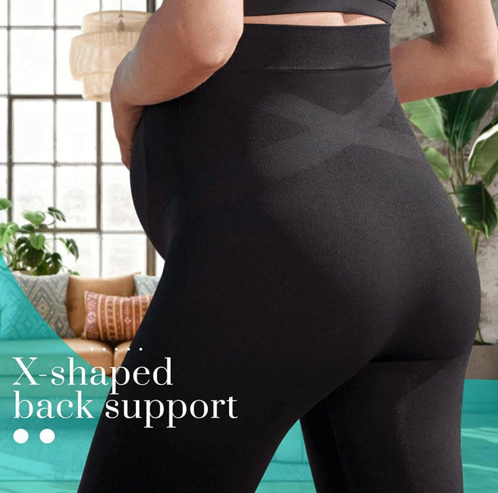 Maternity Leggings Active Wear Over The Bump Pants Pregnancy Shaping Over The Belly Postpartum Breastfeeding.