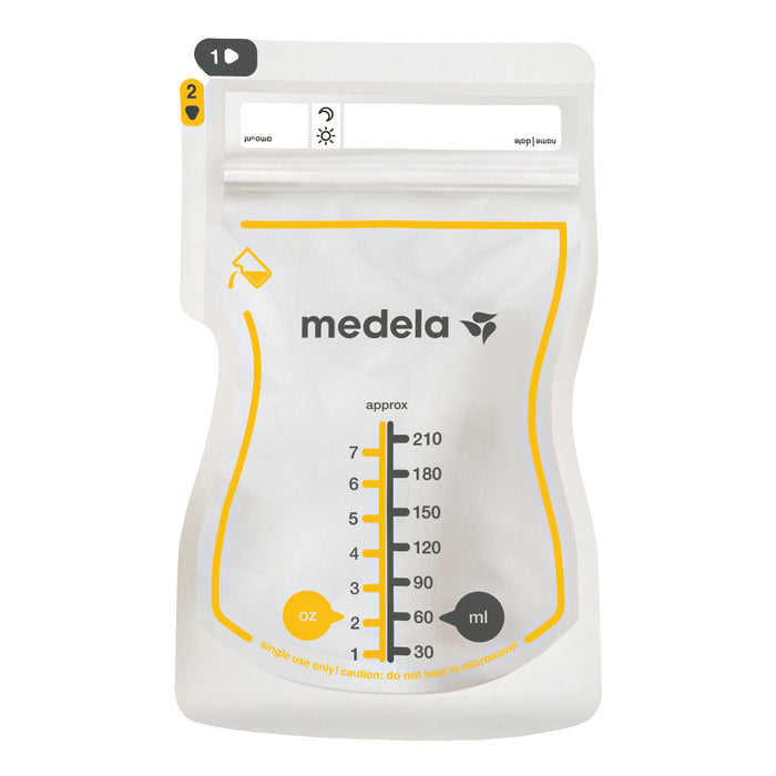 Medela Easy Pour Milk Storage Bags - 210ml (25pcs)