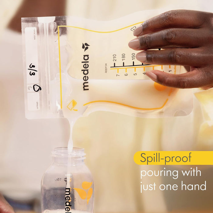 Medela Easy Pour Milk Storage Bags - 210ml (25pcs)