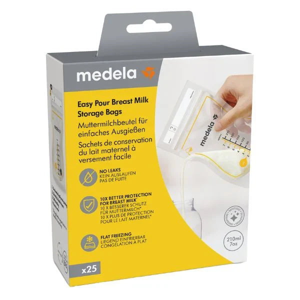Medela Easy Pour Milk Storage Bags - 210ml (25pcs)