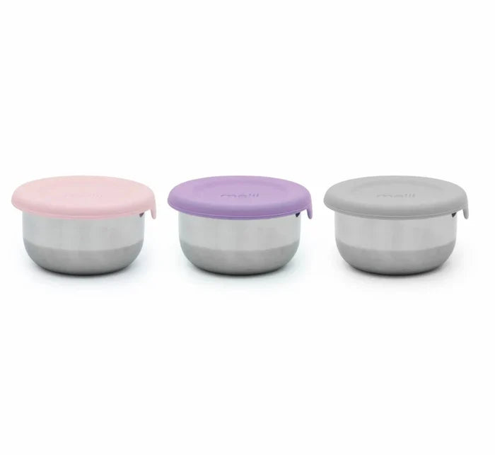 Melii Condiment Container Stainless Steel - Pack of 3