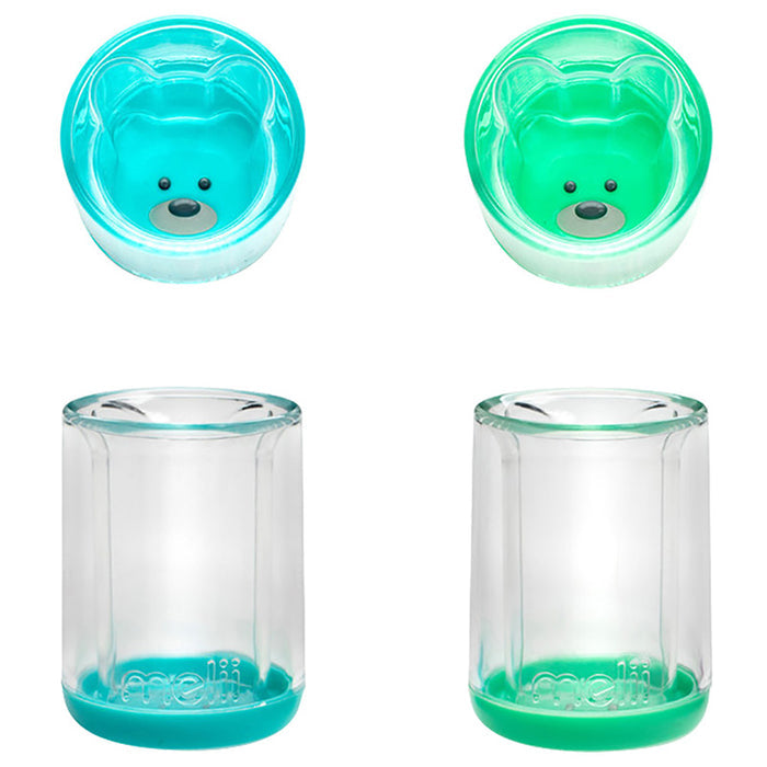Melii Double Walled Bear Plastic Cup (145ml) - Pack of 2