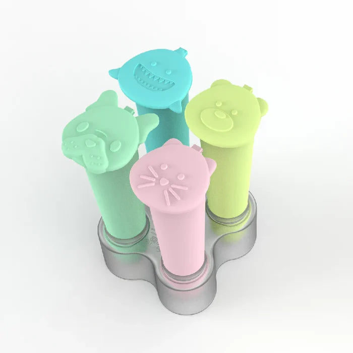 Melii Push Pops With Tray Silicone (4 Pcs)