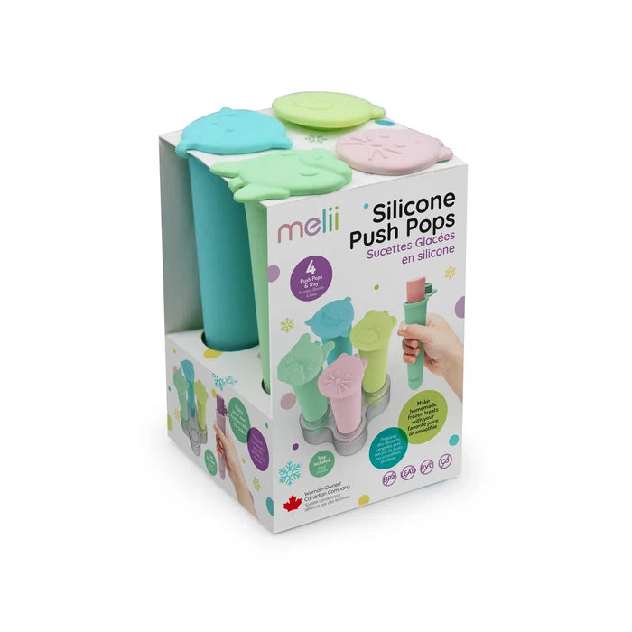 Melii Push Pops With Tray Silicone (4 Pcs)