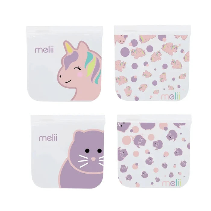 Melii Reusable Snack Bags - Pack of 4