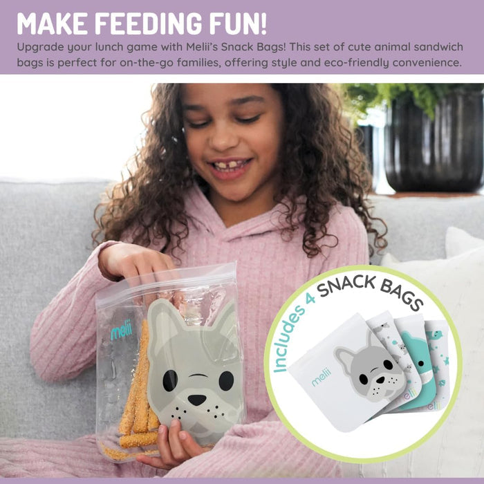 Melii Reusable Snack Bags - Pack of 4