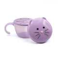 Melii Snack Container with Finger Trap (Purple Cat)