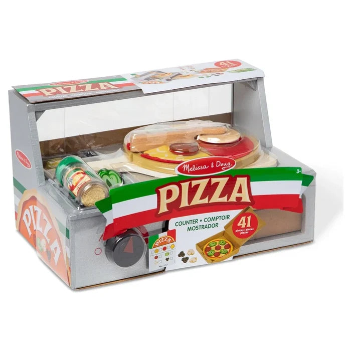 Melissa & Doug - Top & Bake Pizza Counter - 34 Pcs - Multicolor
