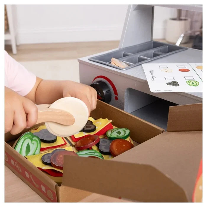 Melissa & Doug - Top & Bake Pizza Counter - 34 Pcs - Multicolor