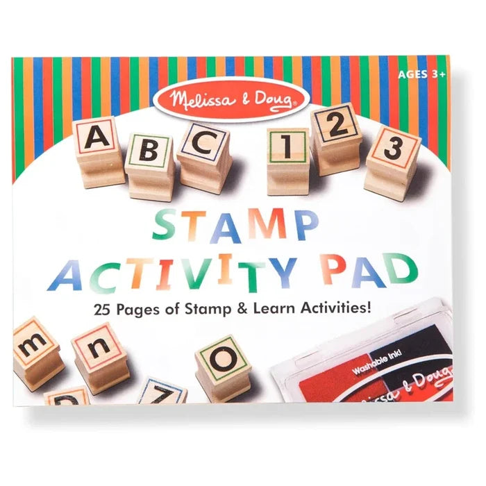 Melissa & Doug - Wooden ABC Activity Stamp Set - 71 Pcs - Multicolor