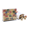 Melissa & Doug - Wooden ABC/123 Blocks - 50 Pcs - Multicolor