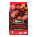 Merrick Premium Grain Free Dry Adult Dog Food, Wholesome And Natural Kibble With Beef, Bison And Sweet Potato