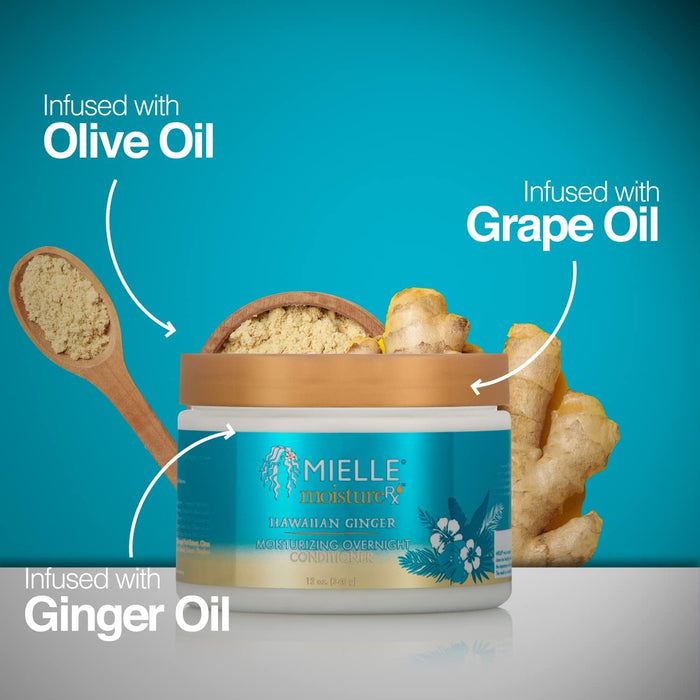 Mielle Moisture Rx Hawaiian Ginger Moisturizing Leave In Conditioner (12oz)