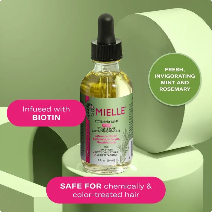 Mielle Rosemary Mint Light Scalp & Hair Strengthening Oil (59ml)
