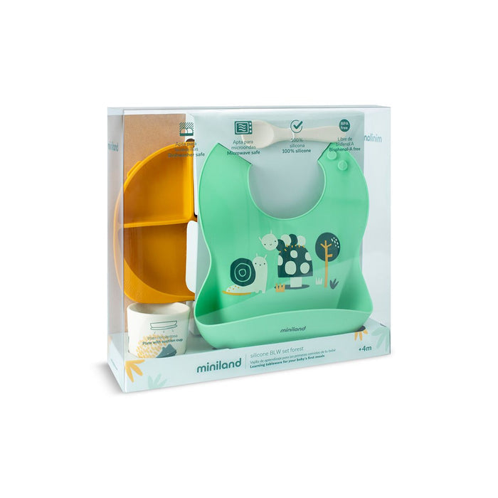 Miniland Baby Led Weaning Garden Silicone Dinnerware Set