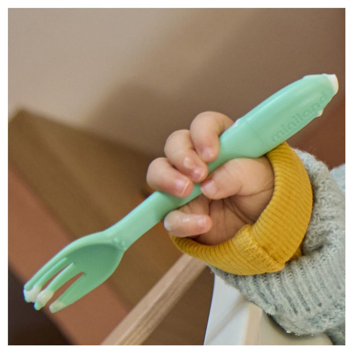 Miniland Flexible Spoon And Fork Set (Ocean)