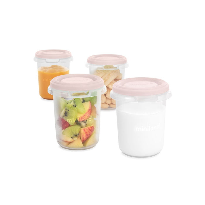 Miniland Hermisized Baby Food Containers (250ml) - Pack of 4
