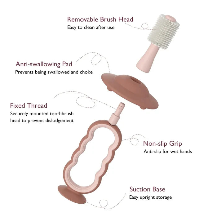 Momcozy 360° Baby Silicone Toothbrush and Tounge Cleaner