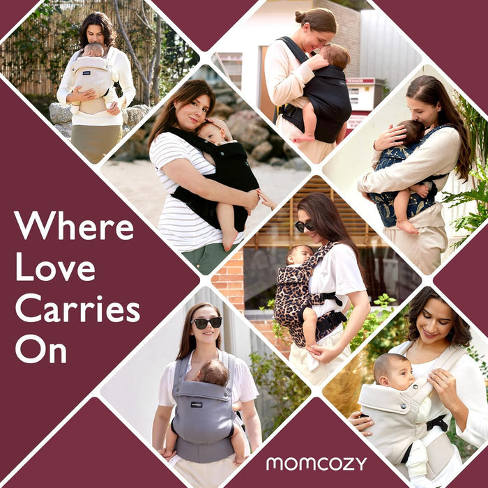 Momcozy Baby Carrier (Black, 3 Months+)