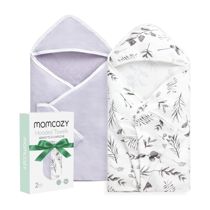 Momcozy Baby Hooded Towel Set - Pack of 2