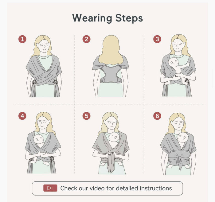 Momcozy Baby Wrap Carrier.