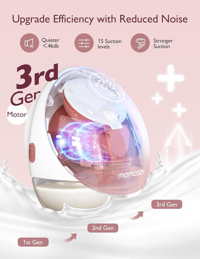 Momcozy Breast Pump M9 Mobile App Controlled (Cozy Red)