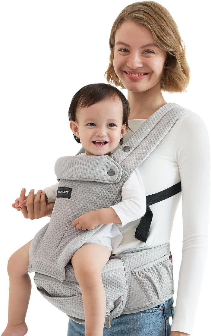 Momcozy Carrier With Hip Seat (Grey)