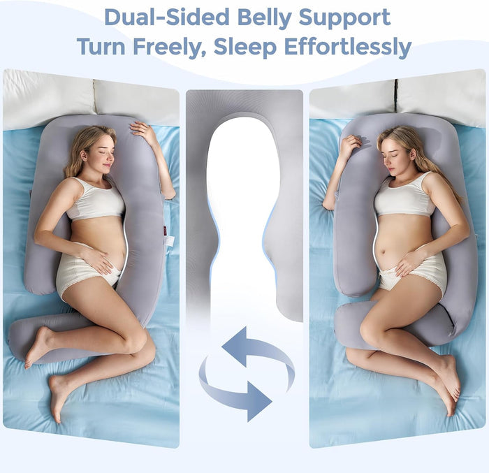 Momcozy Dreamline U Pro Pregnancy Pillow (Grey)