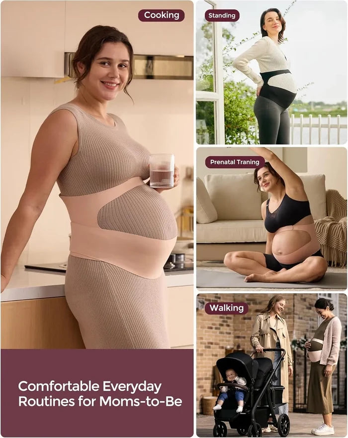Momcozy Ergonest Maternity Belly Band (Beige)