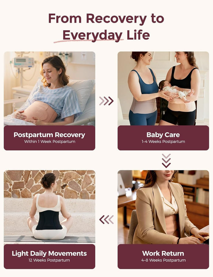 Momcozy Ergowrap Back Support Belt (Beige)