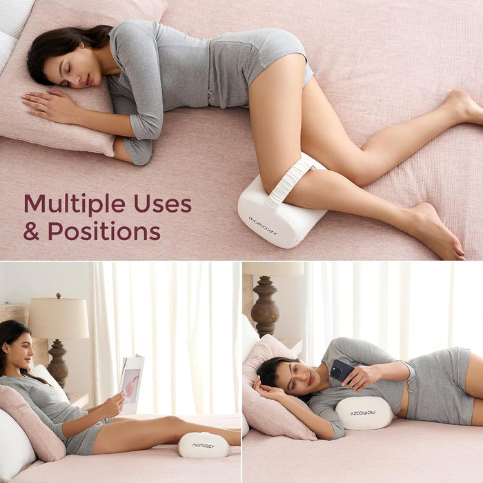 Momcozy Knee Pillow for Side Sleepers (White)