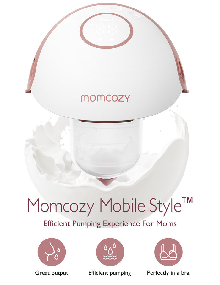 Momcozy M6 Double Portable Breast Pump - Grey