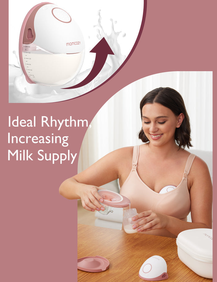 Momcozy M6 Double Portable Breast Pump - Grey