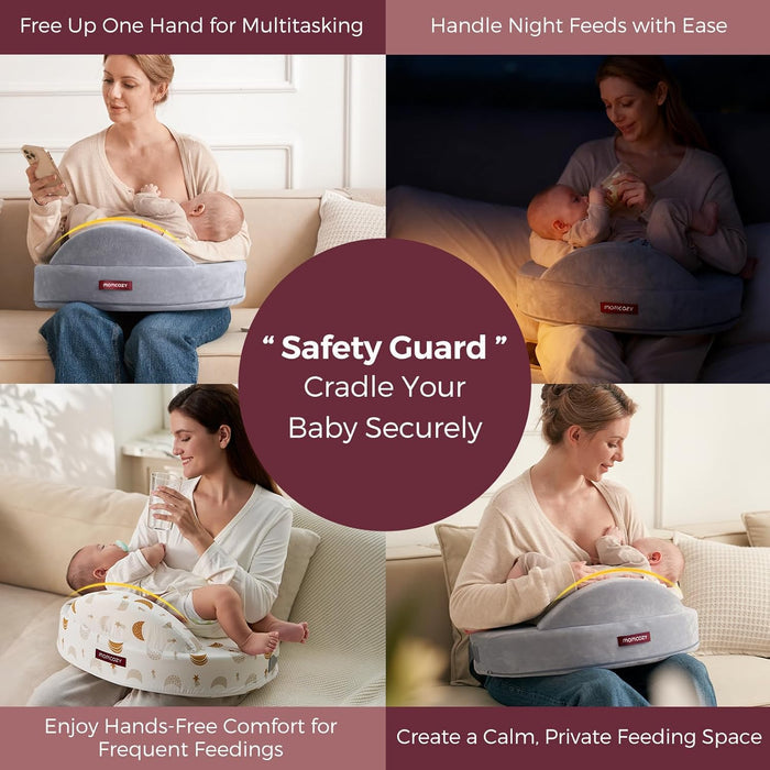 Momcozy Memory Foam Nursing Pillow (Grey)
