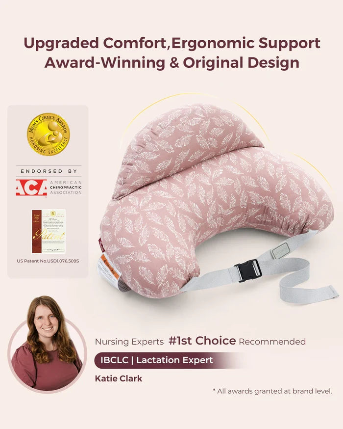 Momcozy Multifunctional and Adjustable Nursing Pillow (Light Pink)