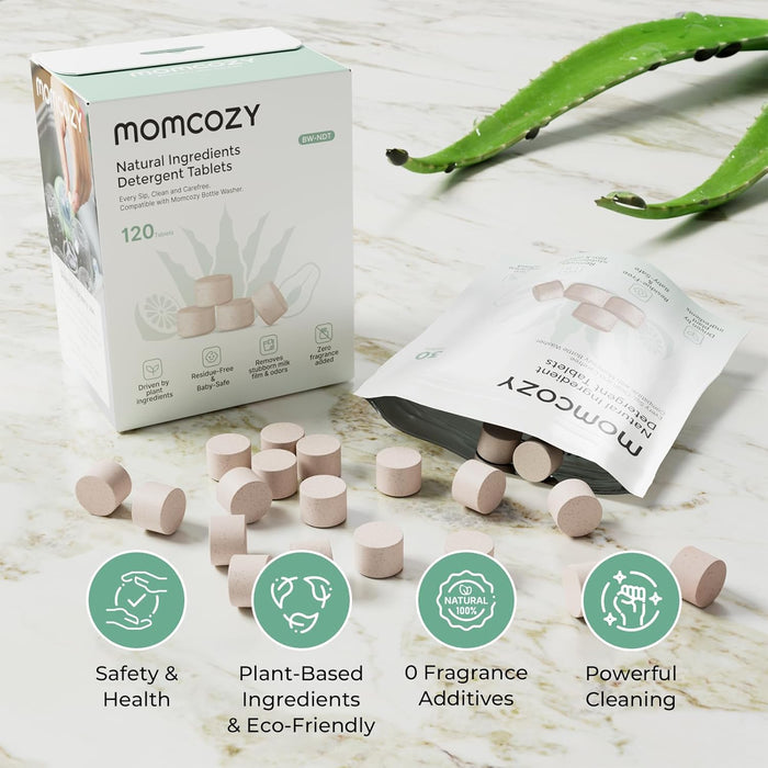 Momcozy Natural Washing Block Plant Based (120 Tablets)