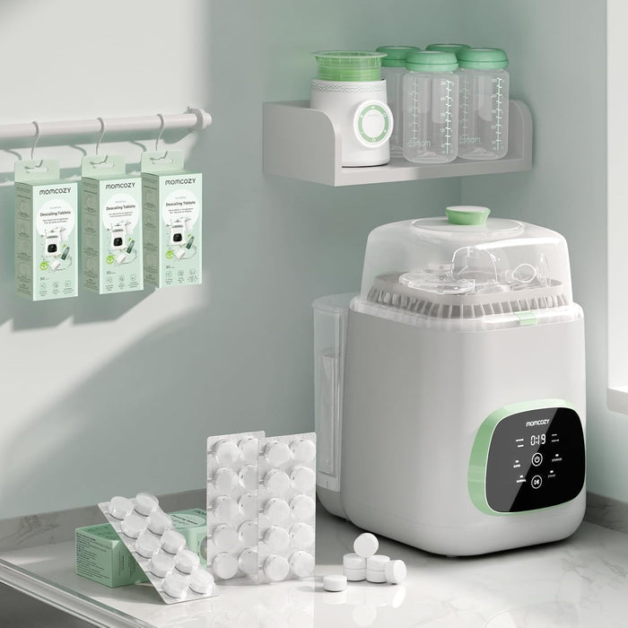 Momcozy Offical Descaling Tablets, Compatible KleanPal Pro Baby Bottle Washer (30 Tablets)