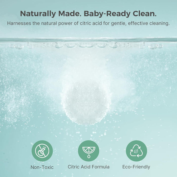 Momcozy Offical Descaling Tablets, Compatible KleanPal Pro Baby Bottle Washer (30 Tablets)