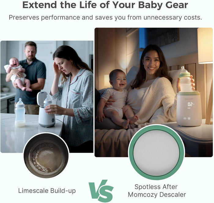 Momcozy Offical Descaling Tablets, Compatible KleanPal Pro Baby Bottle Washer (30 Tablets)