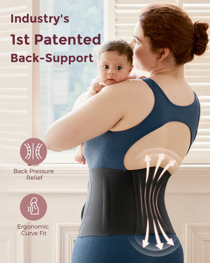 Momcozy Postpartum Belly Wrap Petite (Black)