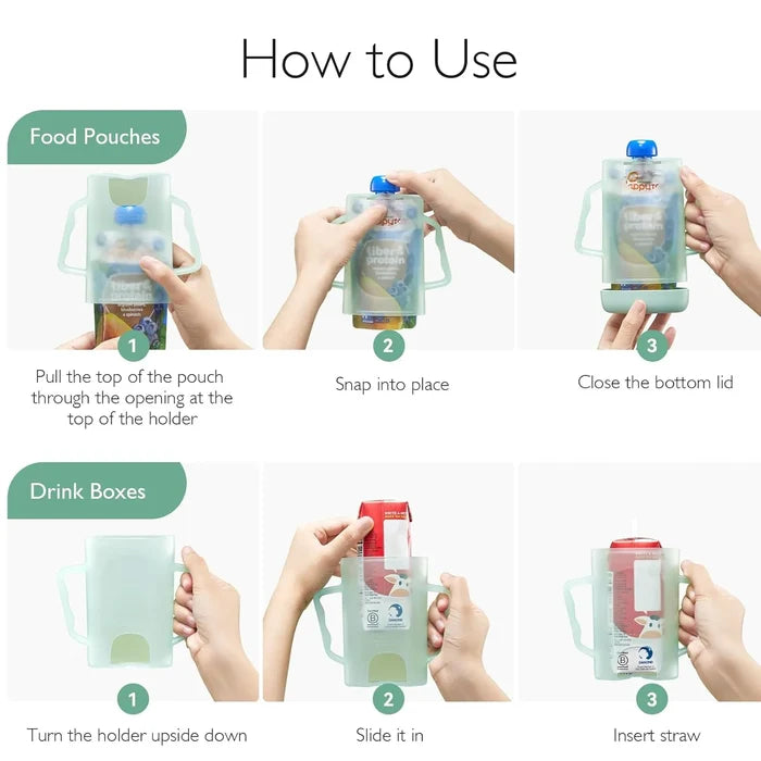 Momcozy Self-Feeding Squeeze Pouch Holder