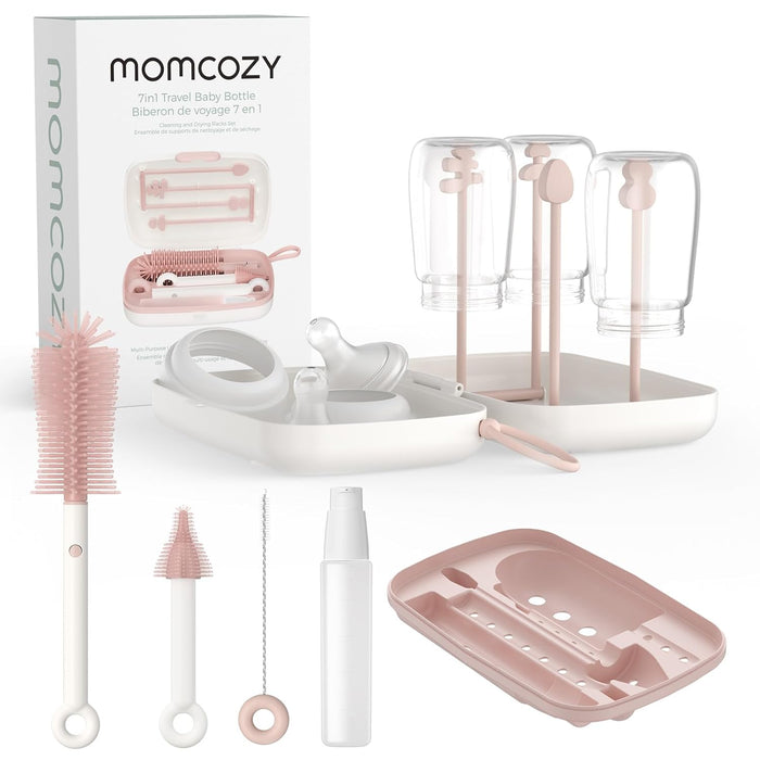 Momcozy Travel Baby Bottle Brush 7 In 1 Set