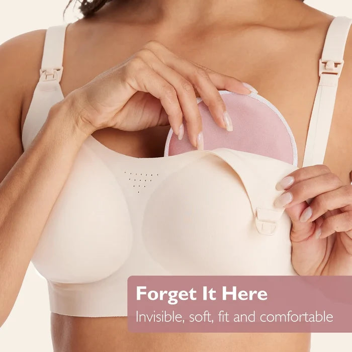 Momcozy Ultra-Thin Reusable Nursing Pads (Pink)