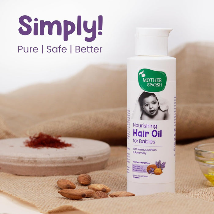 Mother Sparsh Nourishing Hair Oil for Babies by Mother Sparsh, 100ml, 0m+
