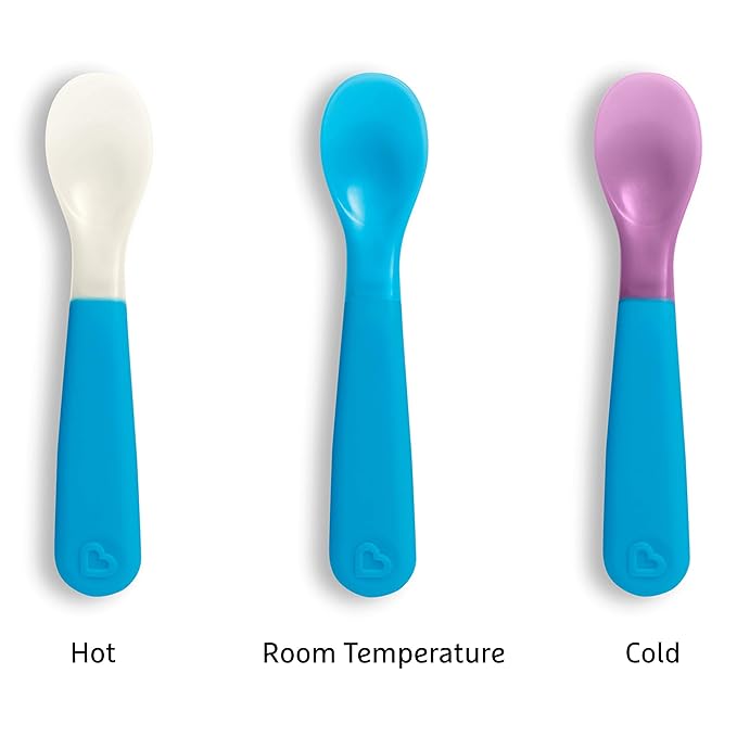 Munchkin ColorReveal Color Changing Toddler Forks and Spoons, 6pcs