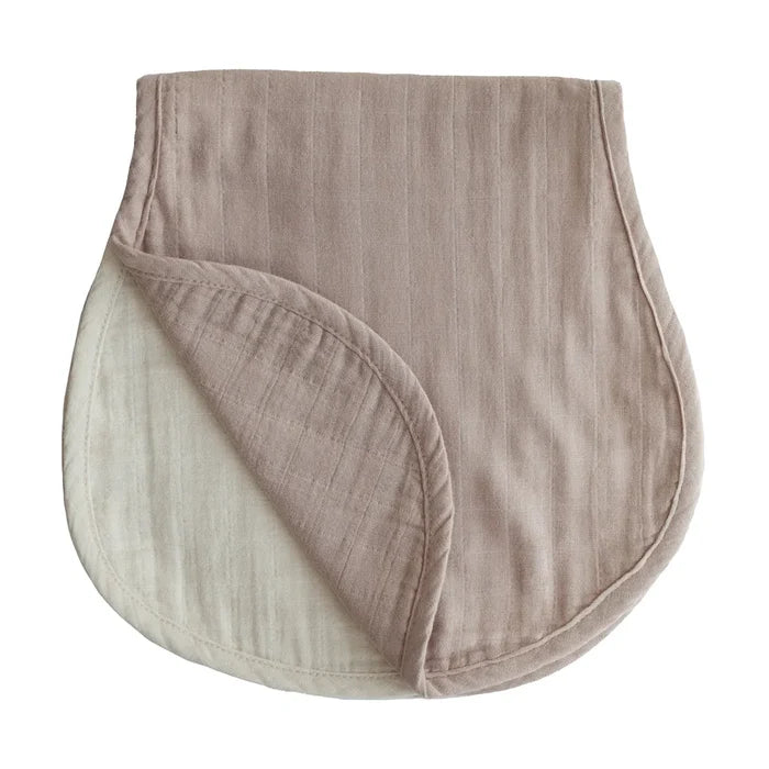 Mushie Burp Cloth Color (Natural/Fog)